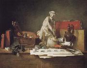 Jean Baptiste Simeon Chardin And draw a Medal painting